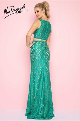 Mac Duggal Flash - 62412 Two Piece Gown In Emerald