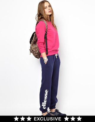 Ellesse Slouchy Sweat Pant Exclusive To ASOS - Blue