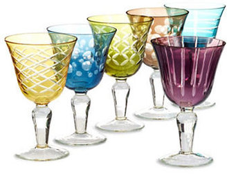 Pols Potten Set of Six Cuttings Wine Glasses