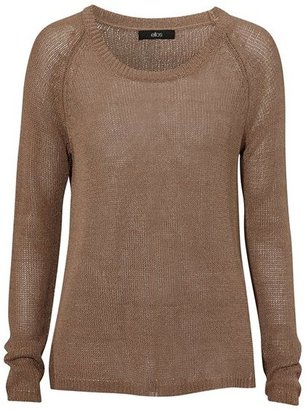 Ellos Loose Knit Sweater with Side Slits
