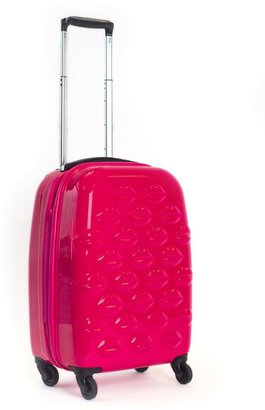 Lulu Guinness Lulu Lips pink 55cm 4 wheel case light weight