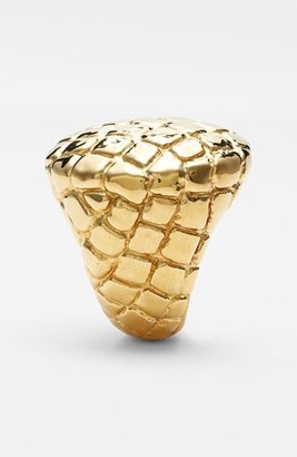Simon Sebbag 'Gold Crocodile' Embossed Ring