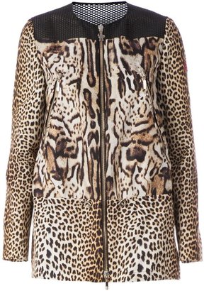 Moncler Gamme Rouge leopard print coat
