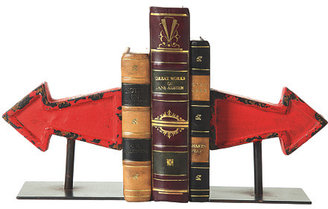 Pair of Arrow Bookends, Red