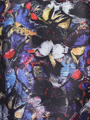 Choies Black Butterfly Print A-line Skirt
