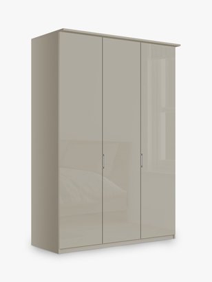 John Lewis & Partners Elstra 150cm Wardrobe with Glass Hinged Doors