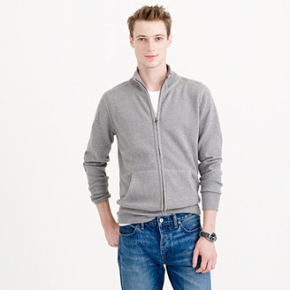 J.Crew Cotton-cashmere zip sweater-jacket