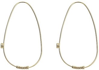Lagos 18K Gold and Ruby Hoop Earrings