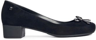 Melissa Ultragirl High Flock Heeled Shoes - Black