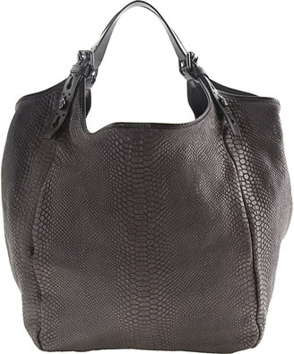 Givenchy Medium Textured Patent Caviar Tote - Brown