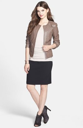 Halogen Quilted Leather Jacket (Online Only)