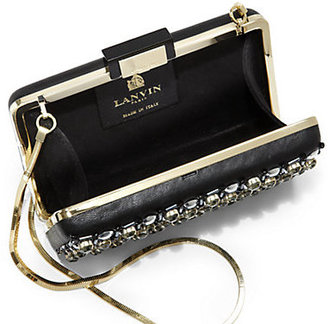 Lanvin Beaded Leather Miniaudiere