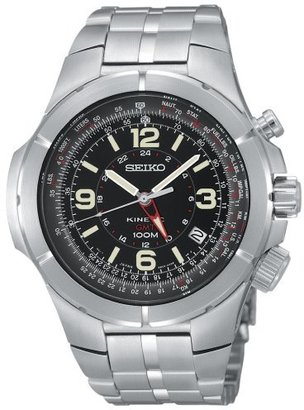 Seiko Men's SUN009 Kinectic Flight Computer Watch