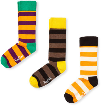 Happy Socks Combed Cotton Crew Socks (3 Pack)