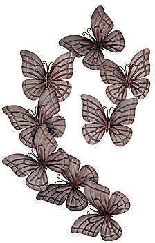 Silver Butterflies Wall Art