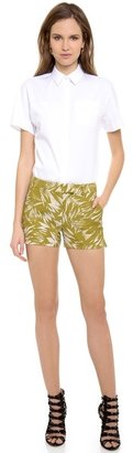 Jason Wu Botanical Linen Crepe Shorts