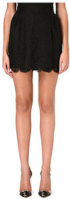 Valentino Lace-detail mini skirt, Adult, Size: 12, Black