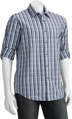 Apt. 9 modern-fit plaid roll-tab casual button-down shirt - men