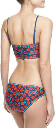 Marc by Marc Jacobs Maysie Floral-Print Zip Bikini Top