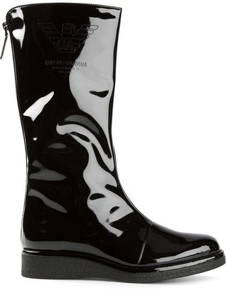 Emporio Armani wedge boots