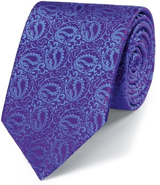 Charles Tyrwhitt Luxury purple paisley tie