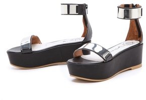 Jeffrey Campbell Lars Metallic Platform Sandals