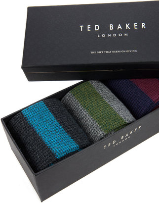 Ted Baker RUSHDEN Striped sock gift set