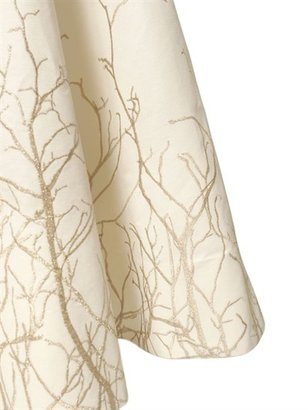 Gareth Pugh Embroidered Silk Cotton Faille Skirt