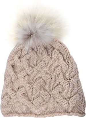 Inverni Short Cable Stitch cashmere Hat