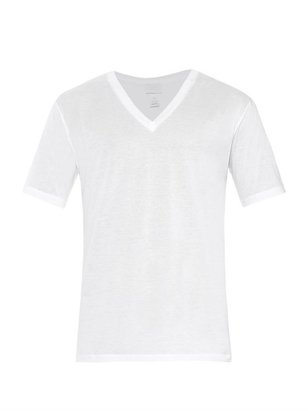 Hanro Cotton V-neck T-shirt