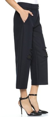 Alexander Wang Cropped Knee Patch Pants