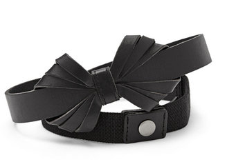 Fossil Leather Bow Belt