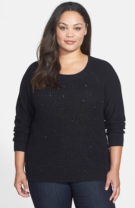 NYDJ Sequin Knit Sweater (Plus Size)
