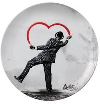 Royal Doulton Street Art 'Love Vandal' dinner plate