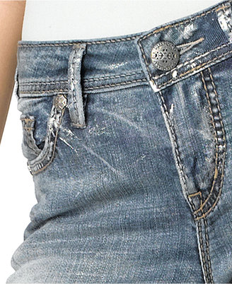 Silver Jeans Juniors Jeans, Suki Super Skinny Leg, Light Wash Metallic