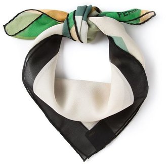 Fendi geometric print scarf