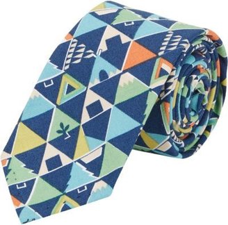 Gitman Vintage Tee-Pee Geometric-Print Neck Tie