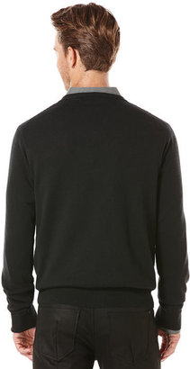 Perry Ellis Striped V-Neck Sweater