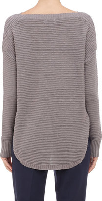 Barneys New York Horizontal Rib Pullover Sweater