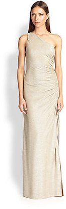 Laundry by Shelli Segal One-Shoulder Gown