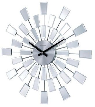 George Nelson Beveled Pixel Clock, Silver