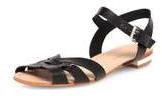 Dorothy Perkins Womens Black swish strap sandals- Black