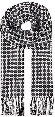 Duchamp Geometric silk scarf - for Men