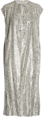 Michael Kors Metallic fil coupé dress
