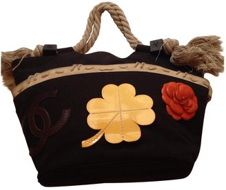 Chanel Black Cloth Handbag