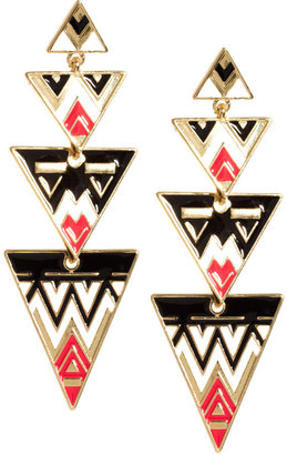 ASOS Aztec Triangle Drop Earrings