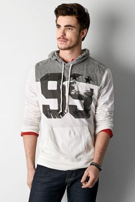 American Eagle Outfitters White Eagle 99 Hoodie T-Shirt