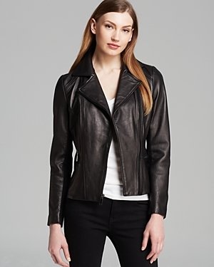 Elie Tahari Jacket - Collete Leather Moto