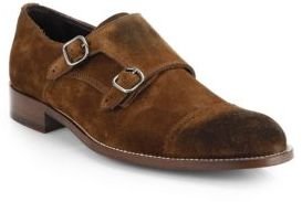 To Boot Suede Cap Toe Double Monk-Strap Shoes