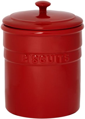 Linea Maison biscuit jar, red